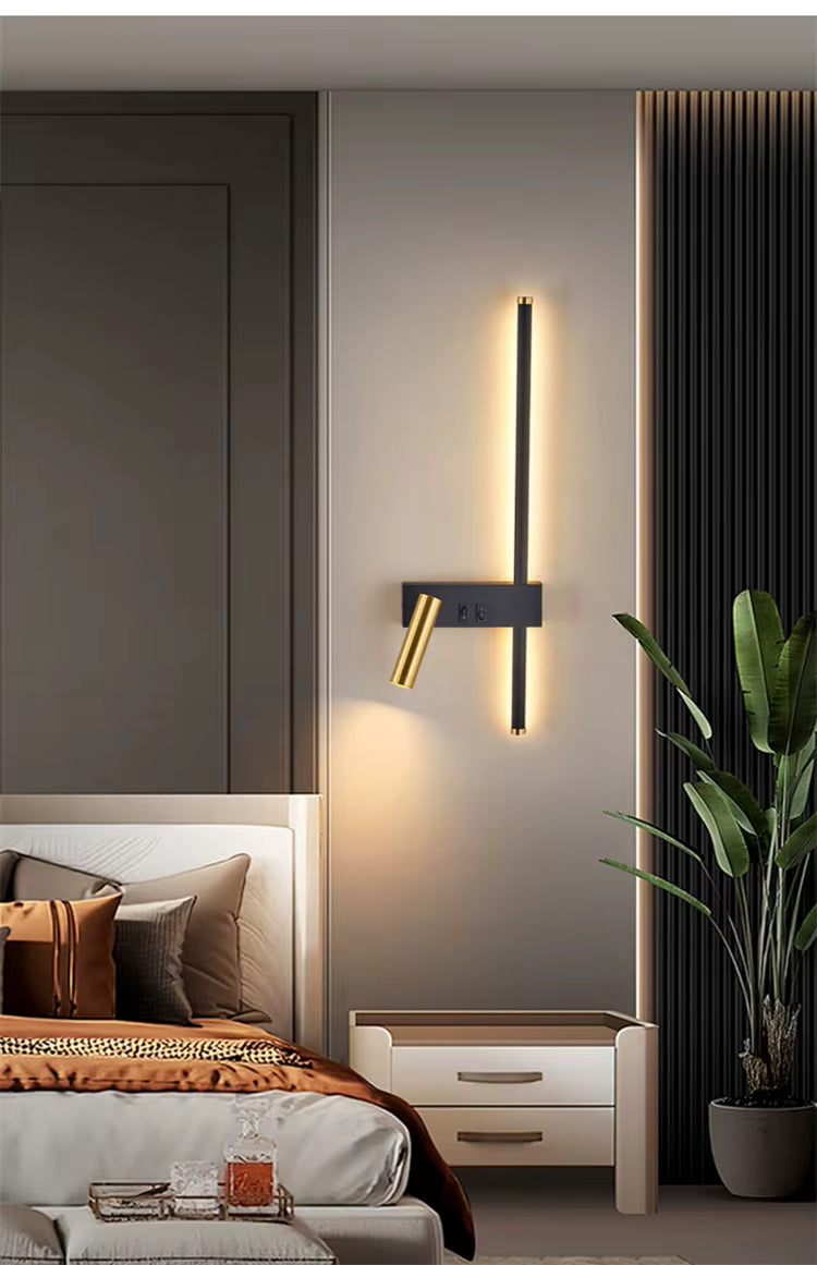 Linea Noir - Wandlamp