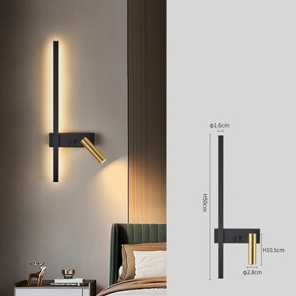 Linea Noir - Wandlamp