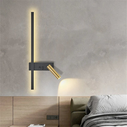 Linea Noir - Wandlamp