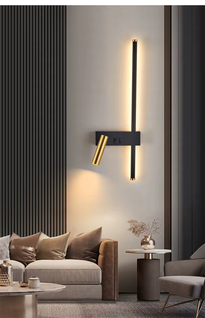 Linea Noir - Wandlamp